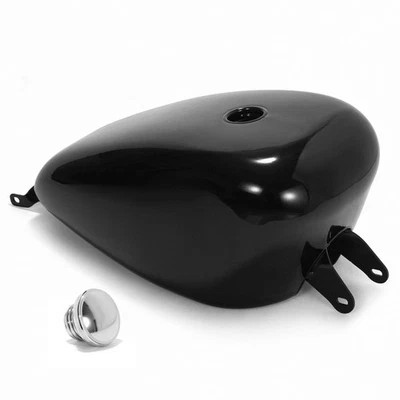 For Harley  07+ Sportster 1200 Custom XL1200C Gloss Black 4.2 Gal. Fuel Tank&Cap - Image 1 of 4