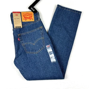 Jeans Levi's 502 Taper para hombre 30x30 lavado medio azul denim NUEVO - Imagen 1 de 8