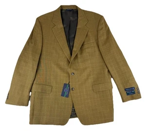 Alexander Julian Blazer Herren 48 L Kammgarn Wolle Super 100’s Portugal 2 Knopf Neu mit Etikett - Bild 1 von 13