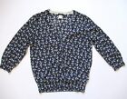 New J Crew Nautical Cardigan Sweater Small Women's With Anchors, 3/4 Sleeves