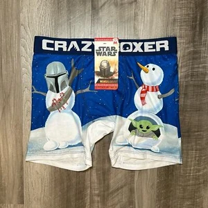 Star Wars The Mandalorian Snowman Crazy Boxer Boxer Brief - Medium - Picture 1 of 3