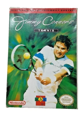 1993 Jimmy Connors Tennis (Nintendo, NES) Game Cart, Paperwork & Original Box - Image 1 of 4