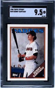 1988 Topps Tiffany Benny Santiago #693 ~ SGC 9.5 Mint+ ~ Fresh Slab!