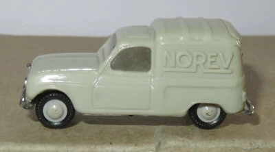 D Old France 1963 Micro Norev Ho 1/87 Renault 4 F4 Furgonetta Verde Grigio #513a - Immagine 1 di 4
