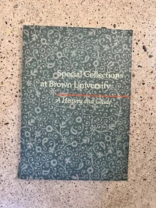 Special Collections at Brown Univ (1988) + Fold-Out Map | Library History - Picture 1 of 9