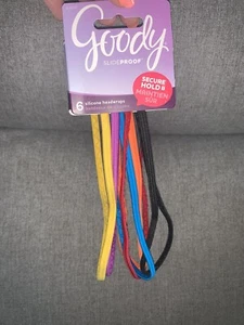 Goody Slide Proof Silicone Headwraps Multi-Color Secure Hold Headbands 6 Pack - Picture 1 of 1