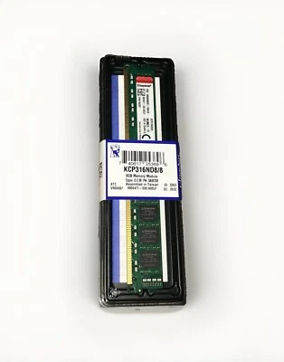 NEW Factory Sealed KINGSTON KCP316ND8/8 8GB DDR3 PC3 12800 Desktop Memory  - Image 1 of 4