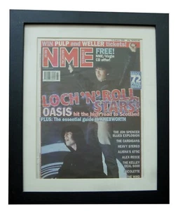 OASIS+Loch Lomond+NME+1996+RARE ORIGINAL+VINTAGE+POSTER+FRAMED+FAST WORLD SHIP - Imagen 1 de 6