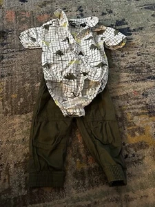 Jungen Mick Mack grün Dini Kurzarm Outfit Größe: 6-9 Monate - Bild 1 von 2