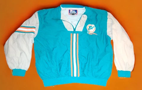 Miami Dolphins Pro Player Footlocker Jacket Pullover 1/4 Zip, XL, NFL Football Cover