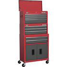 Sealey Roller Cabinet, Mid Chest and Top Chest Combination Red
