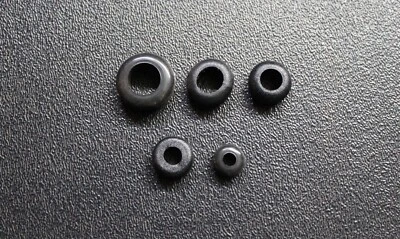INSTALLBAY RUBBER GROMMETS 3/16 1/4 5/16 3/8 1/2 BLACK FIREWALL WIRE GASKET LOT PICK SIZE