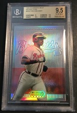 1995 FRED MCGRIFF BOWMAN'S BEST RED REFRACTOR #56  BGS 9.5  POP 1 BRAVES