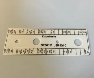 Kabelkarte Klemmleiste Schaltplan Simson SR50 SR80 #1 neu wasserfest UV-stabil - Bild 1 von 1