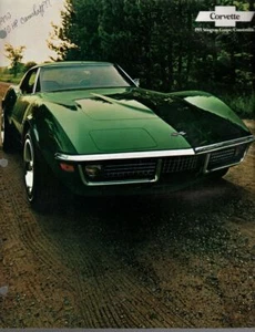 Original 1971 Chevrolet Corvette Stingray Coupe/Convertible Sales Brochure - Imagen 1 de 1
