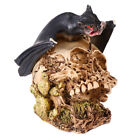 Resin Bat Skull Ornament Day of The Dead Skulls Head Collectibles