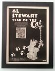 AL STEWART*Year Of The Cat*1976*ORIGINAL*POSTER*AD*FRAMED*FAST WORLD SHIP