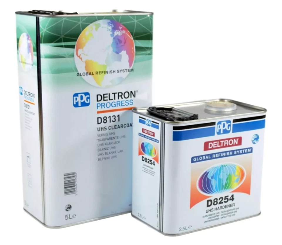 Kit endurecedor PPG DELTRON D8131 2K UHS Clearcoat y D8254 7,5 LTR - Imagen 1 de 1