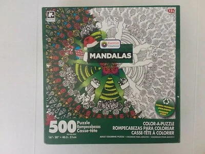 2016 Mandalas 500 Piece Color-A-Puzzle By Karmin (NEW) - Image 1 of 4