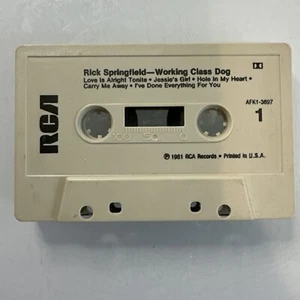 Rick Springfield Working Class Dog (Cassette) Tape Only - Picture 1 of 2