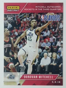 2017-18 Panini Instant Playoffs Donovan Mitchell Rookie RC #159, 1 of 105, Jazz - Picture 1 of 4