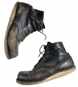 Stivali da lavoro Thrashed Red Wing 8849 mocassino nero Heritage US uomo 10,5D - Foto 1 di 15