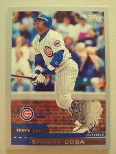 2000 Topps Opening Day Chicago Cubs Baseball Card #24 Sammy Sosa