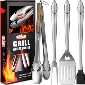 BBQ Tools Grill Tools Set - 18Inch Grilling Tools BBQ Set - Grill Accessories - Picture 1 of 7