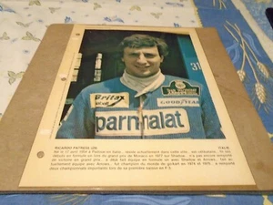 RICARDO PATRESE 1979  DIMANCHE DERNIERE HEURE    POSTER  COLOR  8 BY 11  - Picture 1 of 1