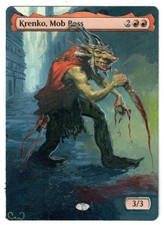 Krenko Mob Boss Full Art Alters Bordeless MTG Magic Goblin Legendary Token EDH