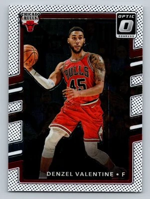 Denzel Valentine 2017-18 Donruss Optic #24 Chicago Bulls Basketball Card - Image 1 of 2