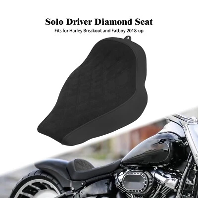 Front Driver Solo Seat For Harley Fat Boy Breakout 2018 up Short Fender Mudguard Foto 1 de 4