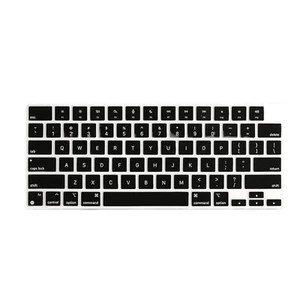 16" Pro Macbook M1 Max W/ Touch ID Silicone Black Keyboard Skin Cover Apple Mac - Picture 1 of 5