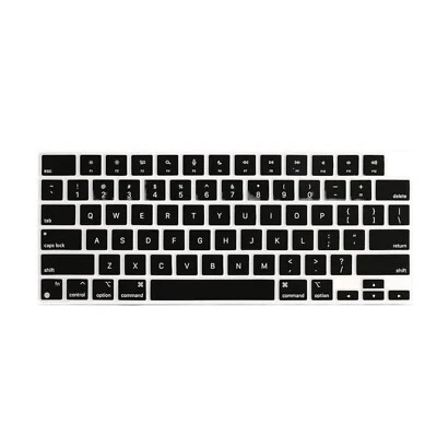 16" Pro Macbook M1 Max W/ Touch ID Silicone Black Keyboard Skin Cover Apple Mac - Image 1 of 4