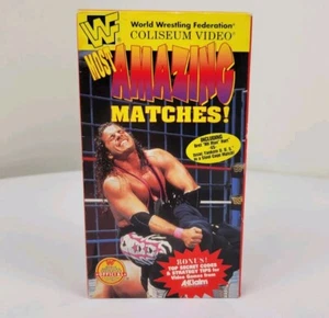 WWF Most Amazing Matches WWE Wrestling VHS 1996 Razor Ramon Bret Hart Undertaker - Picture 1 of 9