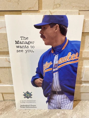 MILWAUKEE BREWERS 1994 INDIVIDUAL GAME TICKET BOOKLET W/ SCHEDULE Cover