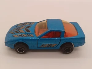 CHEVROLET CORVETTE BLAU BLUE 1:57 MAJORETTE No.215 268 MADE IN FRANCE 80ERJAHRE  - Bild 1 von 5