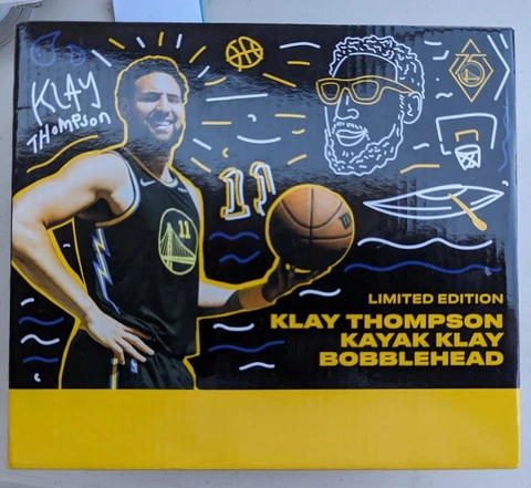 Klay Thompson Warriors Kayak Bobblehead Giveaway Golden State Mint NIB Cover