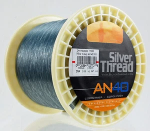 SILVER THREAD AN40 BULK COPOLYMER LINE 3000YD ZAN14S03000 SILVER 14LB BM1452 - Picture 1 of 2