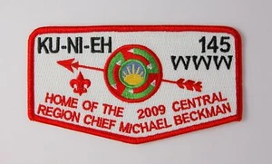 Ku Ni Eh Lodge 145 2009 Central Region Chief OA Flap - Dan Beard Council - Picture 1 of 1