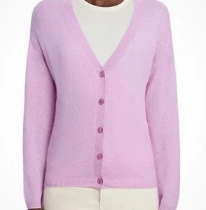 Cárdigan C by Bloomingdale's Cashmere Cuello en V GRANDE Suéter Rosa Cuarzo Nuevo con Etiquetas - Imagen 1 de 3