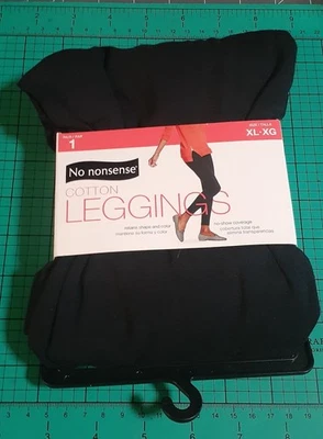Leggings de algodón No Nonsense X-Large X-Grande negros Foto 1 de 4