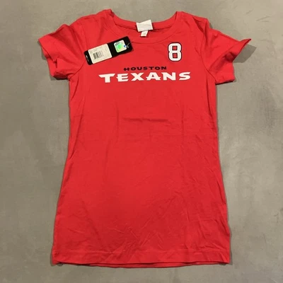 Nueva con etiquetas - Houston Texans - Matt Schaub - Camiseta deportiva de jugador #8 - Pequeña para mujer Foto 1 de 4