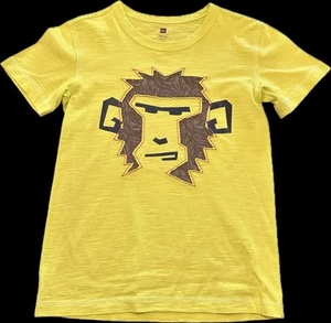 Tea Collection India Monkey Face Stitiched Cutout Tee 12 EUC - Picture 1 of 3