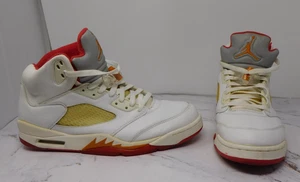 Air Jordan V 5 Sunset 2006 blanco fuego rojo ceniza oscura talla 13 - Imagen 1 de 9
