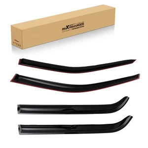 4pc Window Visor Rain Guards for Ford Explorer 2011-2019 Outside Mount Black Set - Picture 1 of 11