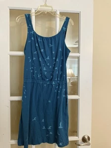 Vestido Toad & Co Cosa Fruncida Vestido Gaviota 1989 Taylor Swift Pequeño Sin Mangas - Imagen 1 de 6