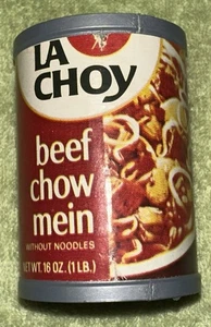 Vintage La Choy Beef Chow Mein Spielzeug Essen Dose Fake Food - Bild 1 von 6