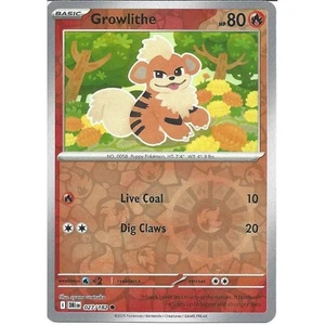027/182 Growlithe : (Reverse Holo) Card :Destined Rivals :Pokemon TCG - Picture 1 of 2