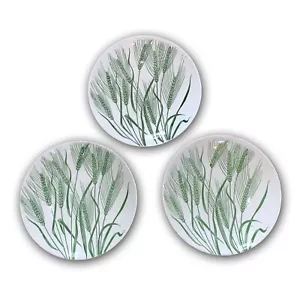Homer Laughlin, Grano Americano, Zuppiere Mid-Century 8,25", H54N6, Set di 3 - Foto 1 di 3